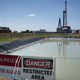A Consol Energy Horizontal Gas Drilling Rig explores the Marcellus Shale outside the town of Waynesburg, Pennsylvania.